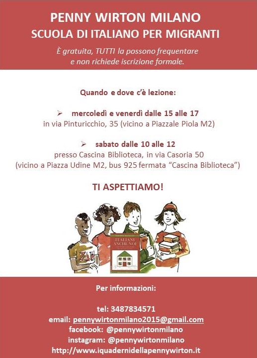 PENNY WIRTON Milano : Scuola di italiano per migranti 